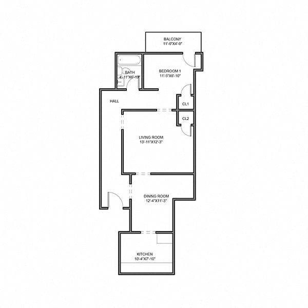318 McKee- 1 Bedroom + Den (#4) | University Commons at McKee Pl